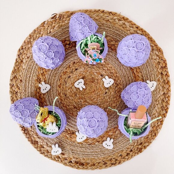 Rose-Covered Easter Eggs โ Handcrafted Party Favors, Spring Decor, Wedding Gifts - Picture 3 of 11